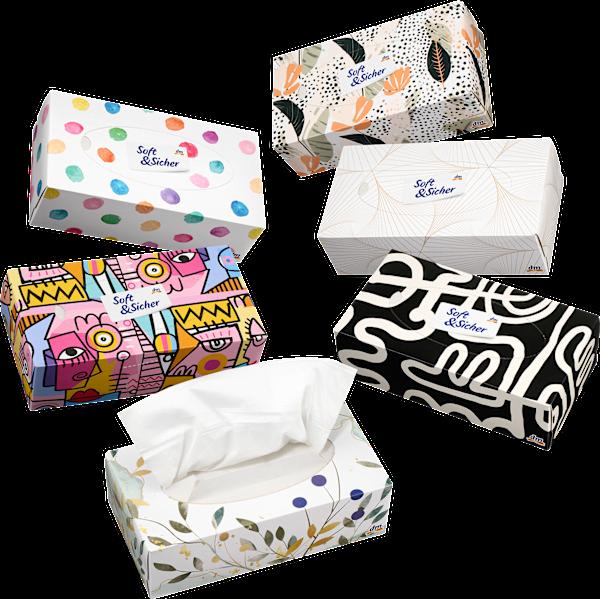 dm Soft&Sicher Taschentücher Box Design