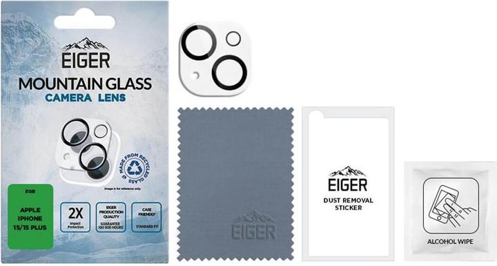 Actual product image Eiger Mountain Glass Lens (1 Piece, Apple iPhone 15 Plus, Apple iPhone 15)