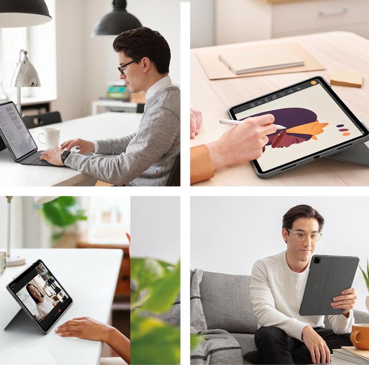 Actual product image Logitech Combo Touch (CH, iPad Pro 12.9 2021 (5th Gen), iPad Pro 12.9 2022 (6th Gen))