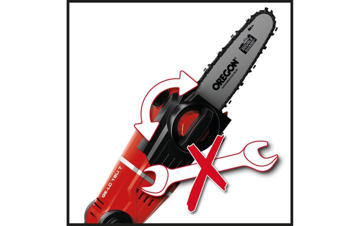 Actual product image Einhell Battery-powered pole pruner (Battery chain saw)
