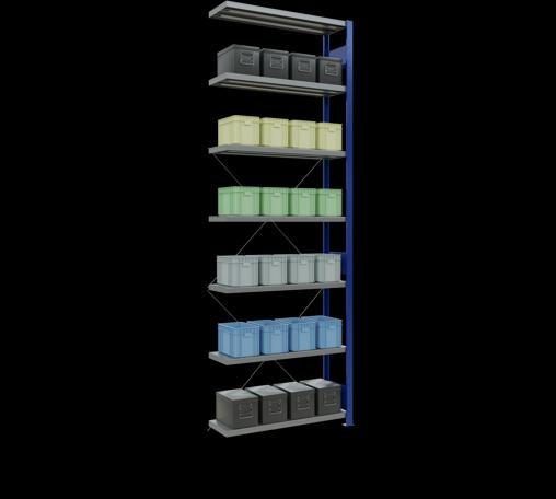 Actual product image Schulte Lagertechnik MULTIplus250 boltless bay system with cross brace