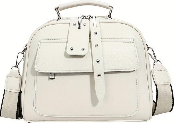 Image du produit Only-Bags.Store Mode PU sac à main en cuir, sac à bandoulière Shell tendance, sac à bandoulière Soldi couleur