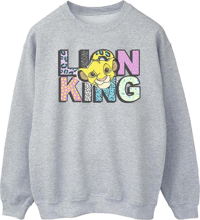 Actual product image Disney Mens The Lion King Pattern Logo Sweatshirt (S)