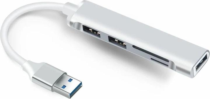 Produktbild PowerGuard USB-C OTG Hub 3-Fach USB 3.0 SD MicroSD Karten Slot Cardreader (USB-A)