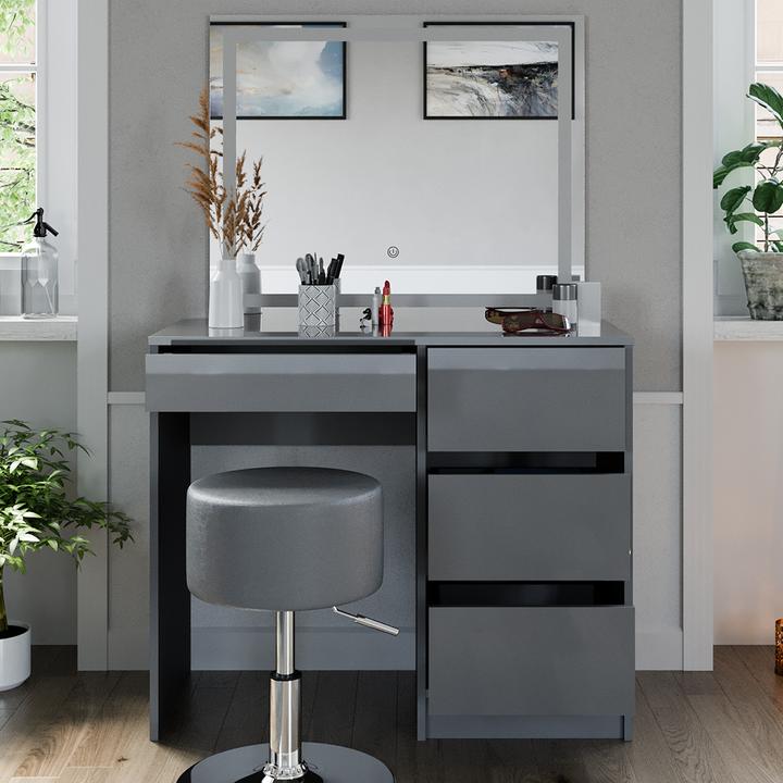 Actual product image Vicco Sherry with stool and lighting (90 x 75 x 40 cm)