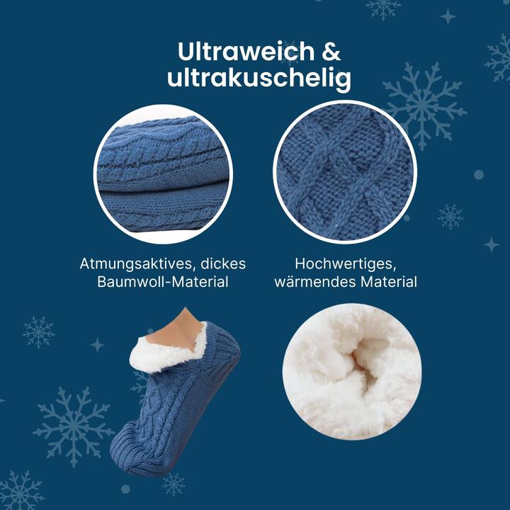 Immagine prodotto Hermex Hausschuhe Gr. 35-38 Wintersocken Kuschelsocken Fuzzy-Socken Pantoffeln (Confezione singola, 35 - 38)