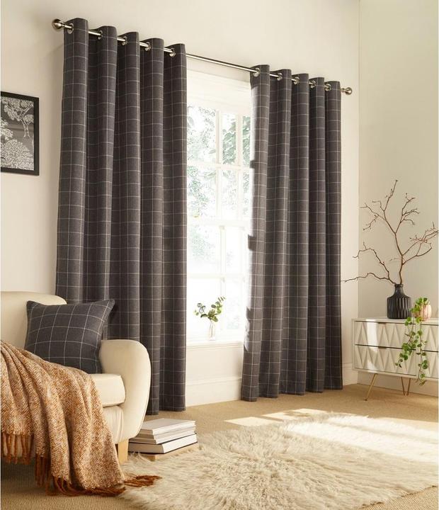 Image du produit Furn Rideaux à oeillets Ellis (168 x 229 cm)