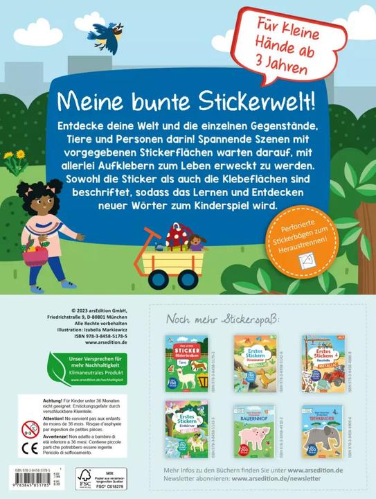 Produktbild Stickerheft, Bilderlexikon - Meine Welt