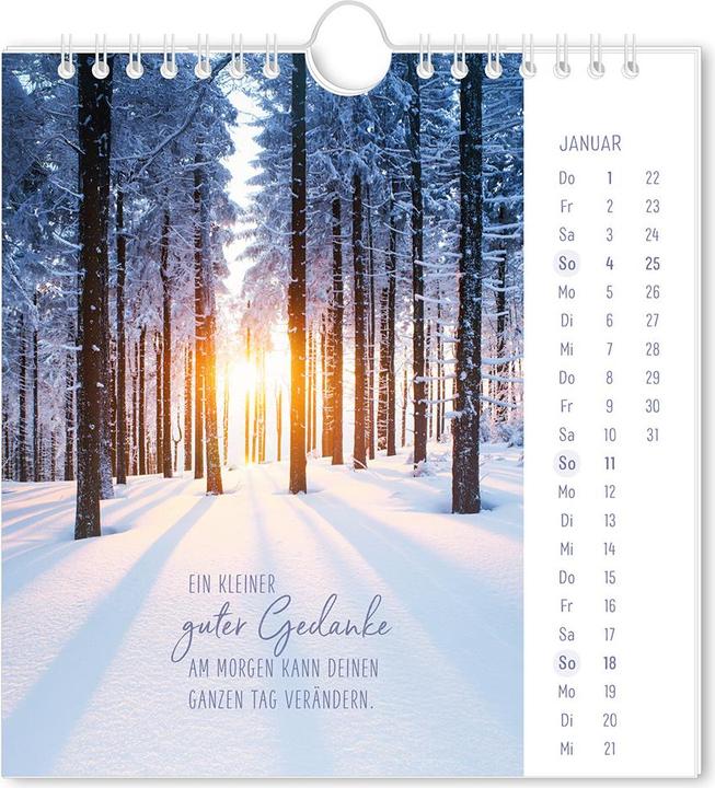 Produktbild Postkartenkalender 2026 Lichtblicke (16 x 17 cm, Deutsch)