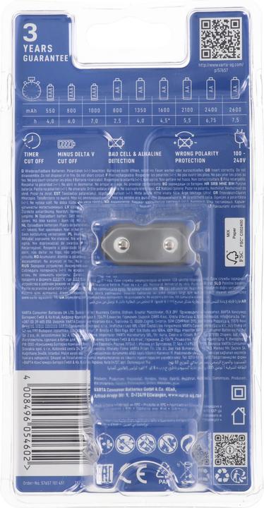 Image du produit Varta Plug Charger (1 pcs, AA, 1600 mAh, Piles rechargeables + chargeur)