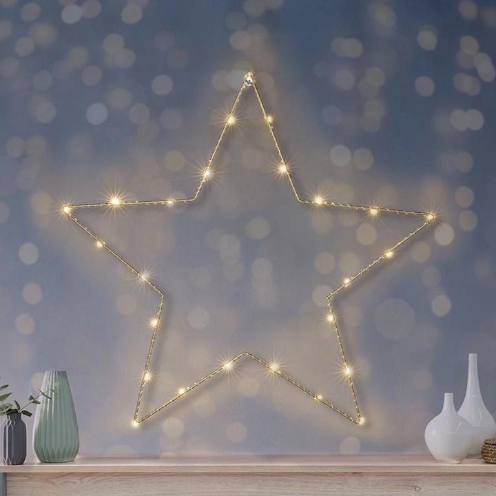Actual product image Koopman Star illuminated with LED Ø 45 cm