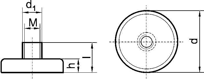 Produktbild Magni Flachgreifer-Magn. m.Gew.16 x 11,5mm Beloh