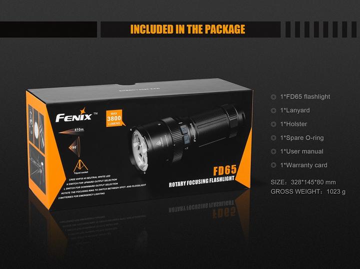 Image du produit Fenix Fd65 (15.25 cm, 3800 lm)