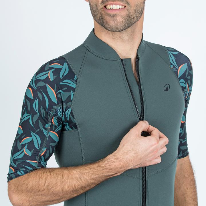 Produktbild Subea YULEX100 Herren UV-Schutz 1,5 mm kurzarm - Awake Blumen-Print (XXL)