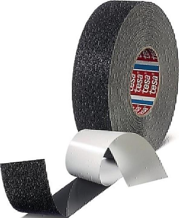 Actual product image tesa Anti-Rutsch Klebeband extra stark,18x50mm, schwarz (50 mm)