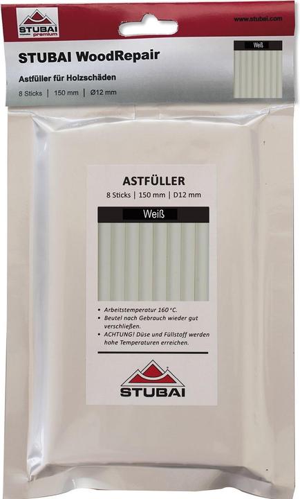 Stubai WoodRepair Compact Bag, white, 8 sticks