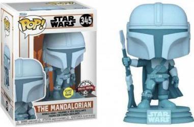 Actual product image Funko Pop! SW Mandalorian : The Mandalorian GITD (345) EXM