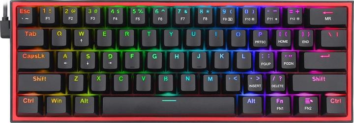 Redragon Klawiatura K617 Fizz Red switch (K617-RGB) (US, Cable)