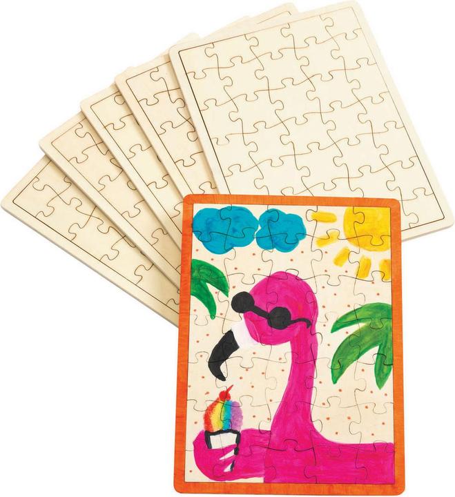 Immagine prodotto Colorations Colourings - Decora il tuo puzzle in legno, set di 6 pezzi