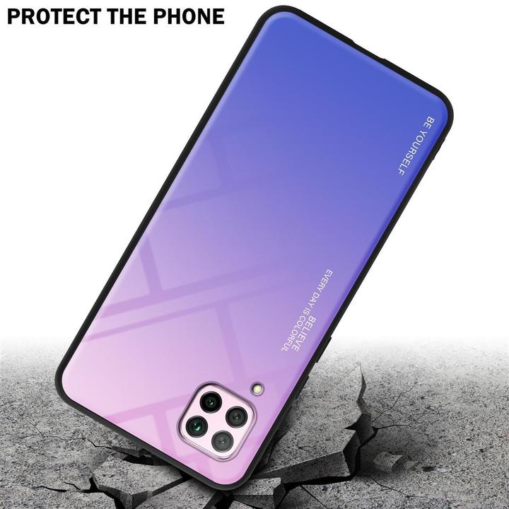 Produktbild Cadorabo TPU 2 Farben Glas Cover (Huawei Nova 7i, Huawei P40 Lite)