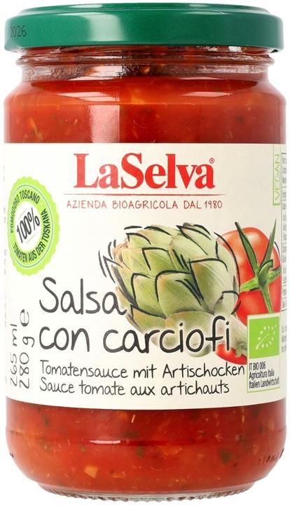 Actual product image LaSelva Tomato sauce with artichokes (jar) (280 g)