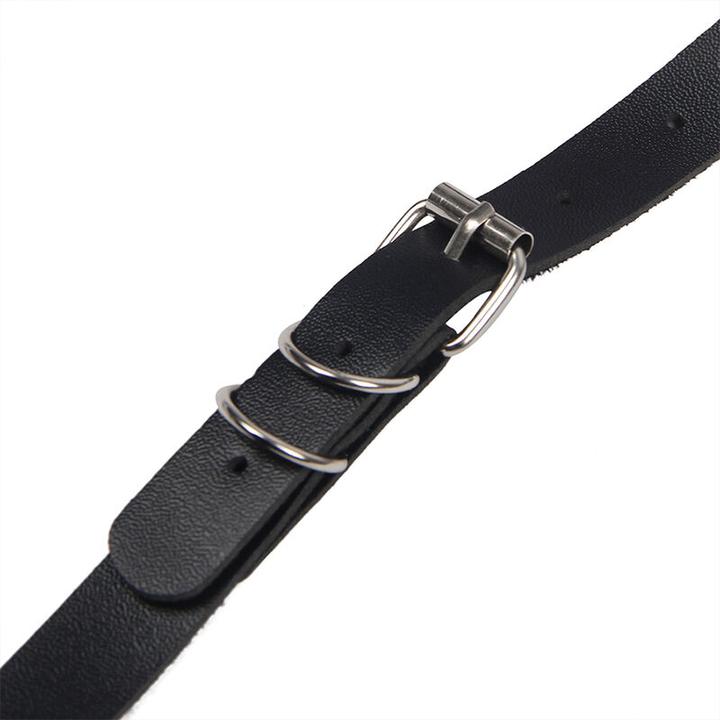 Productafbeelding Subblime Full Body Harnas Met Leren Gespen Zwart One Size