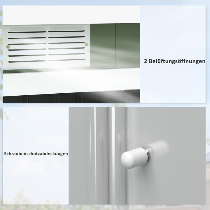 Image du produit Outsunny Abri à outils avec porte coulissante