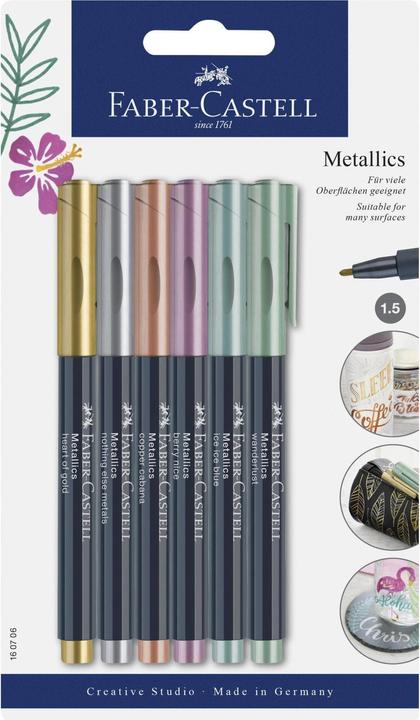 Image du produit Faber-Castell Métallique (Multicolore, 1.50 mm, 6 x)
