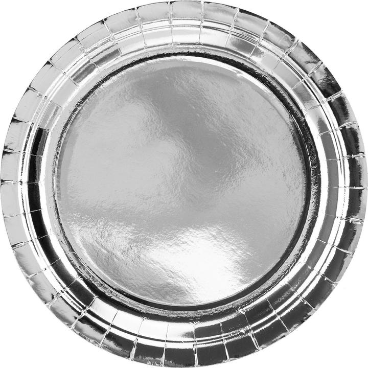 Produktbild Partydeco Silberne Teller Metallic (6 x)