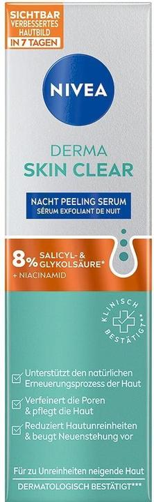 Etichetta energetica NIVEA Derma Skin Clear Night Peel Ser (nuovo) 40 ml (40 ml)