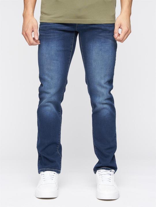 Actual product image Crosshatch Mens Farrowed Stretch Jeans (34)