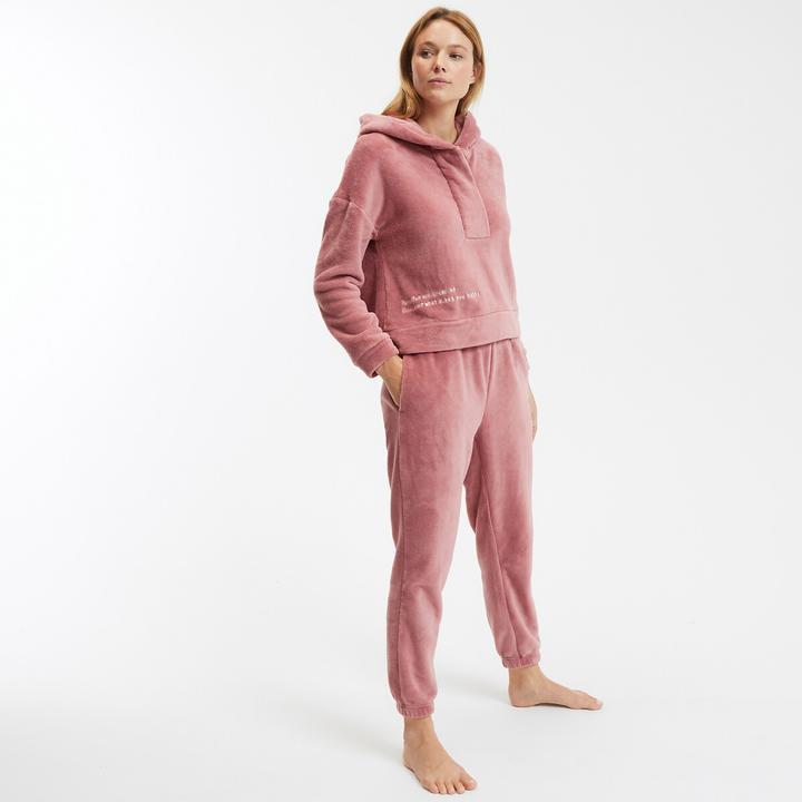Produktbild So'home Pyjama mit Kapuze und Knopfleiste (34)
