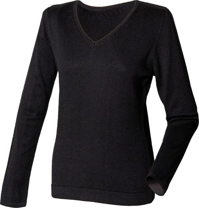 Produktbild Henbury FeinstrickPullover mit VAusschnitt (S)