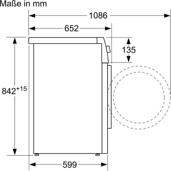 Produktbild Bosch Hausgeräte WTW875W0 (8 kg, Rechts)