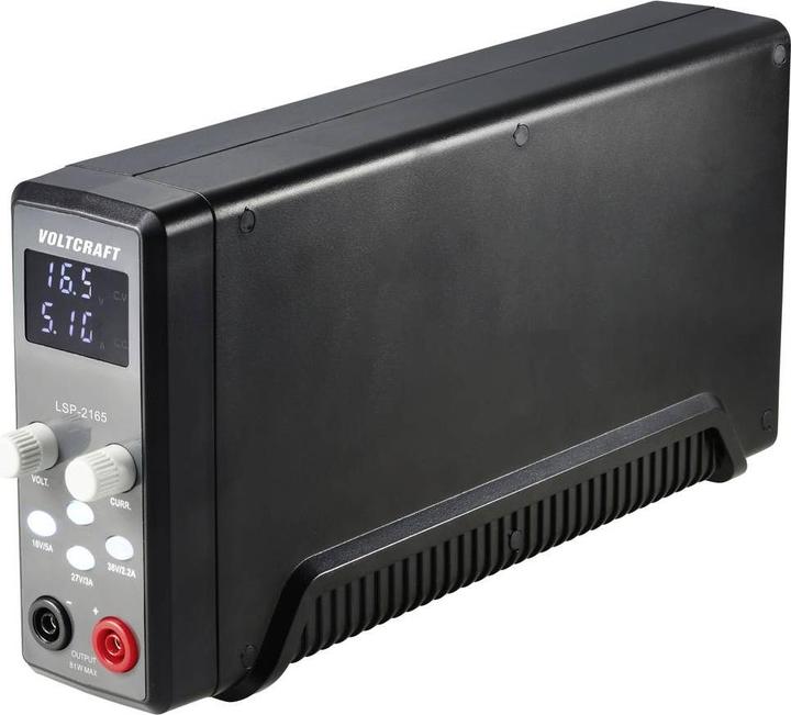 Produktbild Voltcraft LSP-2165 19 Zoll Labornetzgerät, einstellbar 0.1 - 36 V/DC 0.01 - 5A 80W schmale Bauform