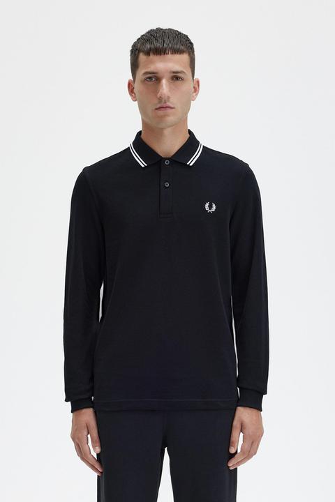 Produktbild Fred Perry Twin Tipped Polo Long Sleeve black (M)