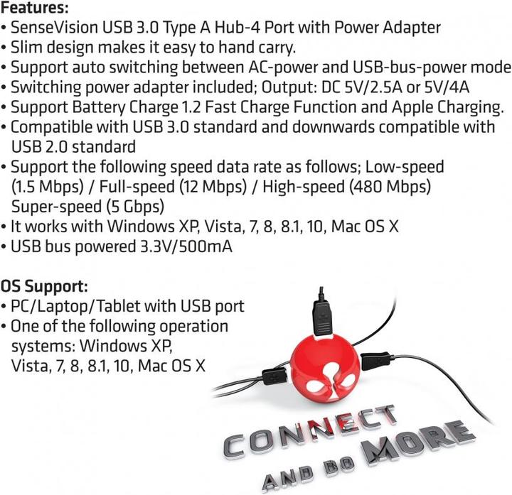 Actual product image Club 3D Csv-1431 (USB-C, 4 Ports)