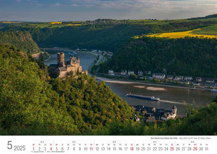 Produktbild Der Rhein von Mainz bis Köln 2025 Bildkalender A3 Spiralbindung (A3, Harter Einband, Deutsch)