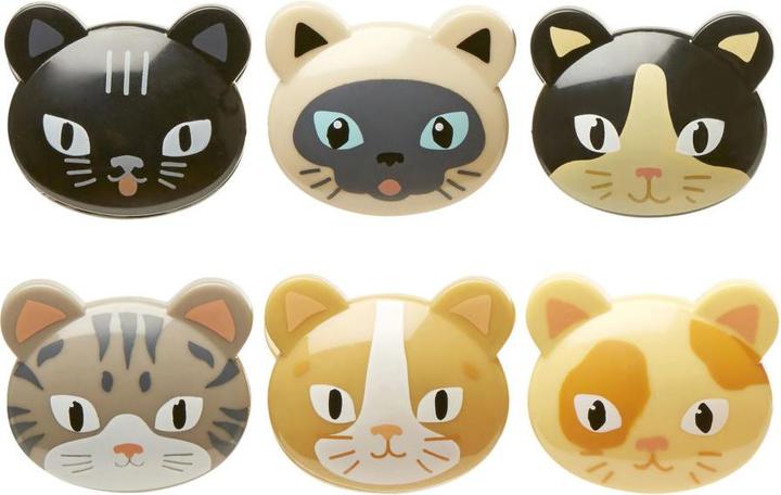 Image du produit Kikkerland Clip de fermeture chat (6 x)