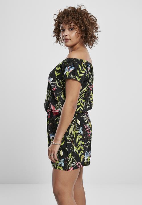 Image du produit Urban Classics Ladies AOP Off Shoulder Short Jumpsuit (XS)