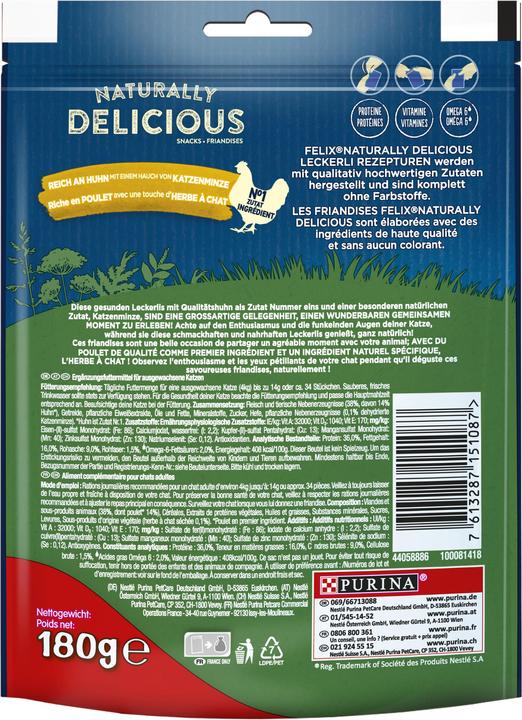 Produktbild Felix Naturally Delicious Huhn (Adult, 1 Stk., 180 g)