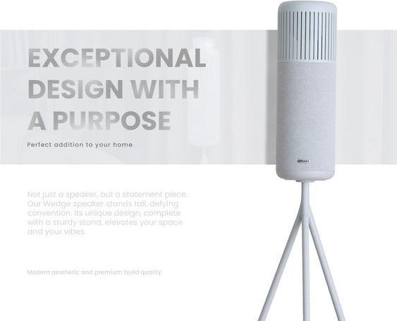 Actual product image HiFuture Wegde LED Bluetooth speaker (8 h, Rechargeable battery operated)