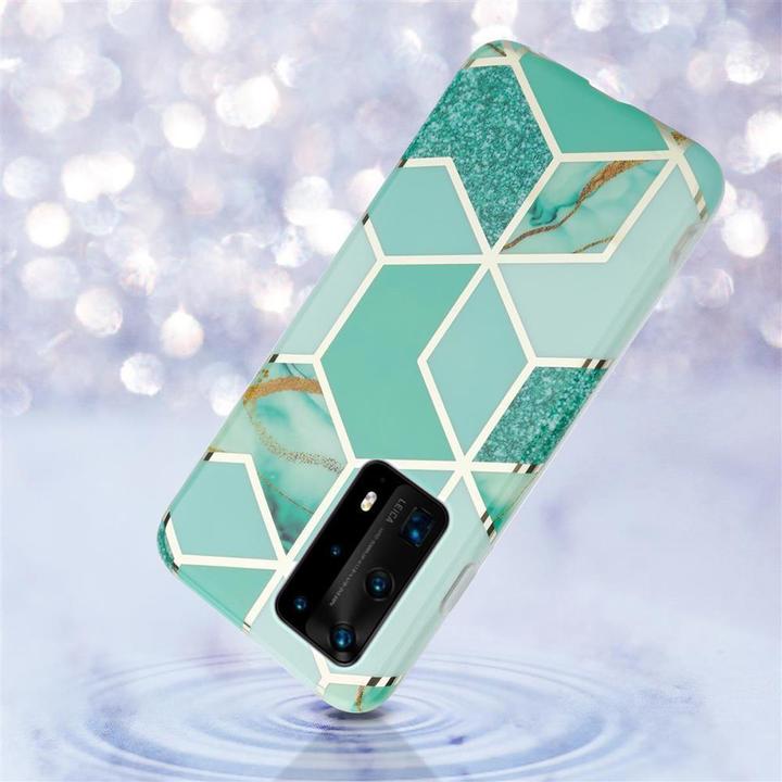 Actual product image Cadorabo IMD TPU Colorful Marble Cover (Huawei P40)