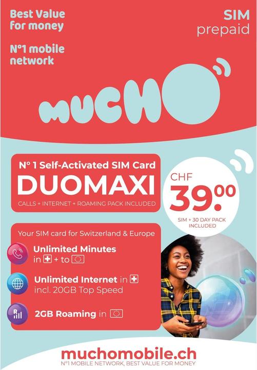 BeeOne SIM-Karte MUCHO Mobile Pack DUOMAXI