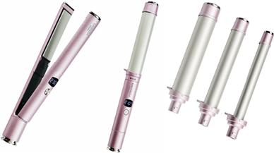 Actual product image Carrera Classic Straightener and Curler 3in1 Set, Light Pink (Straightening iron)