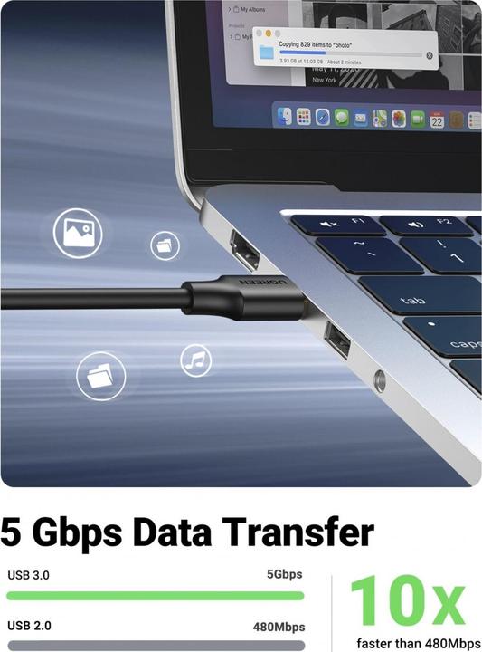 Immagine prodotto Ugreen USB A — USB A (3 m, USB 3.0)