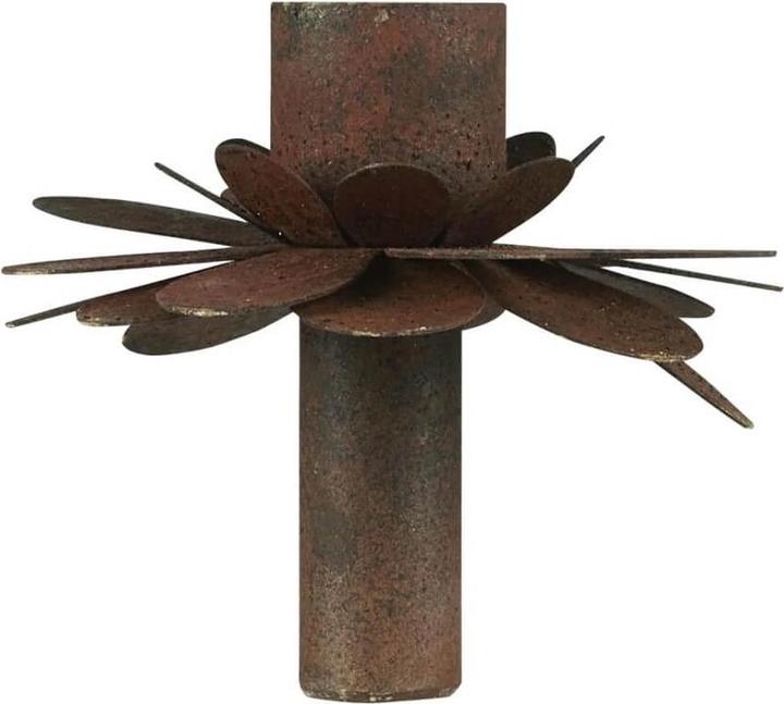 Produktbild Ib Laursen Flaschenkerzenhalter Blume Rostoptik