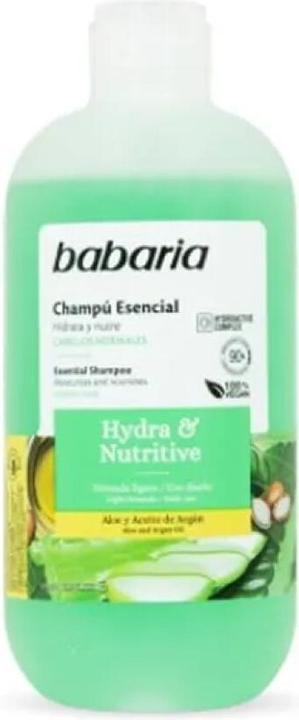 Babaria Champu Esencial Hydra & Nutritive 500 ml. (500 ml, Liquid shampoo)