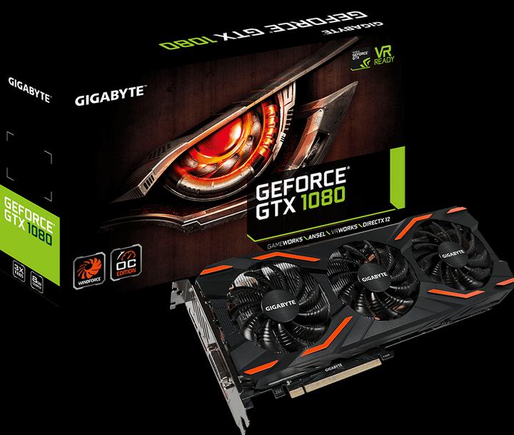 Produktbild Gigabyte GeForce GTX 1080 Windforce OC (8 GB)