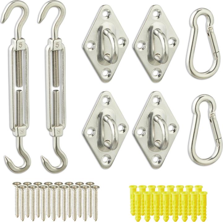 Relaxdays Awning fastening set